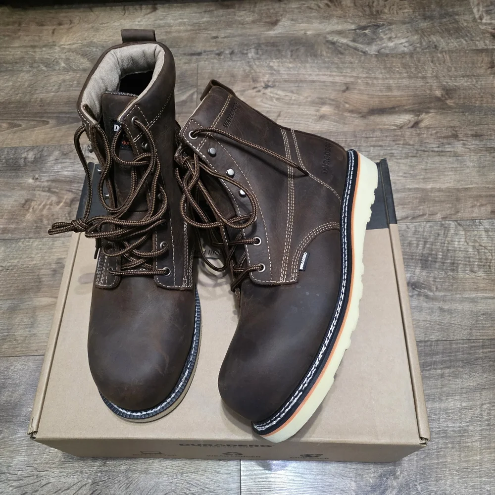 Durodero Steeltoe  Leather Boots Men Size 12